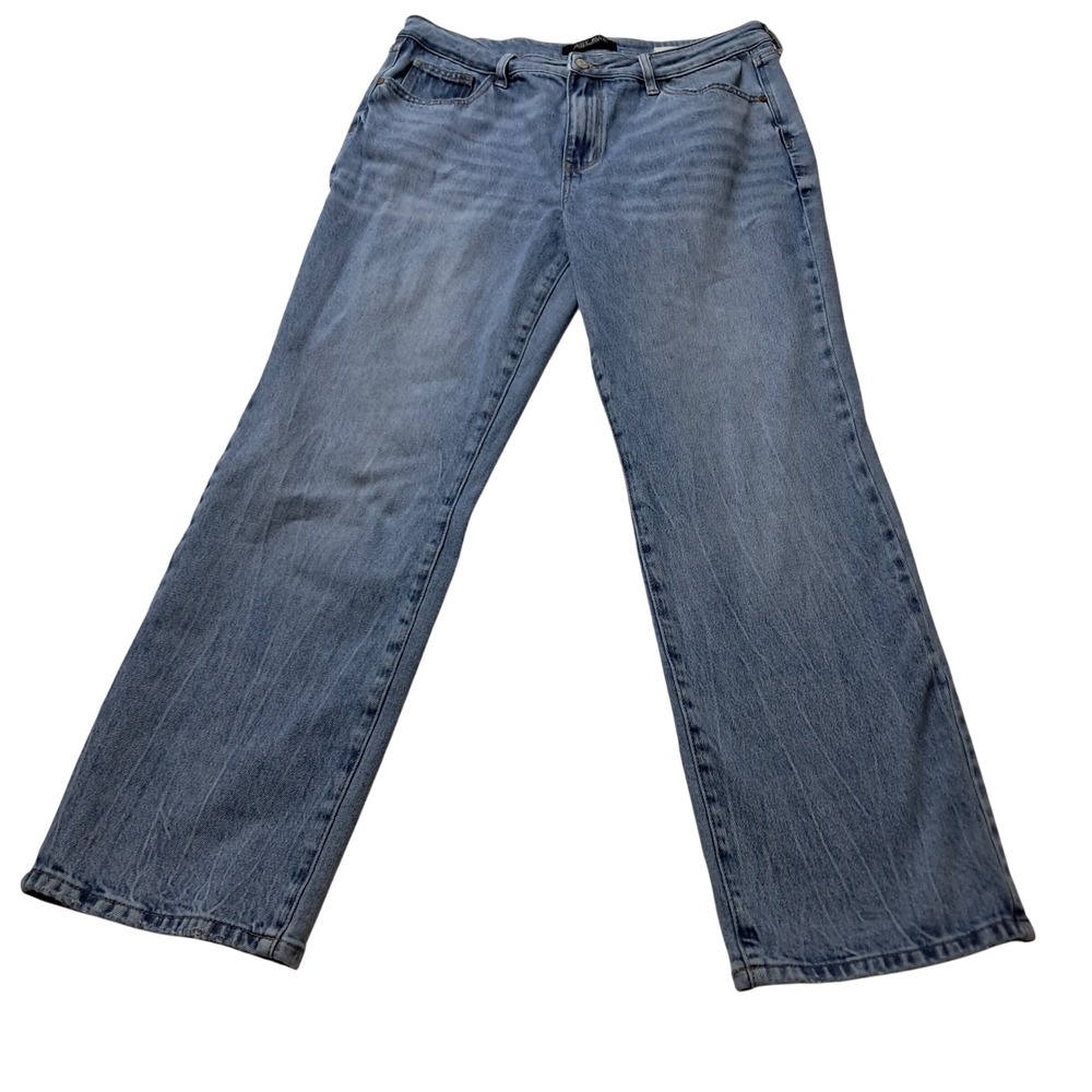 Judy Blue Jeans Womens 15/32 Blue Straight Fit High Rise Denim Stretch